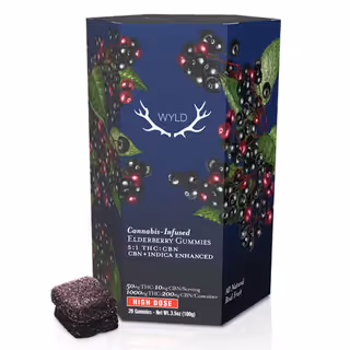 Elderberry 1:5 CBN:THC Gummy product