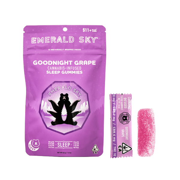 Buy Emerald Sky Edibles Goodnight Grape 10 mg (10pk) image