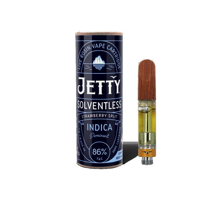 Strawberry Split Solventless Cartridge Jetty Extracts (CO)