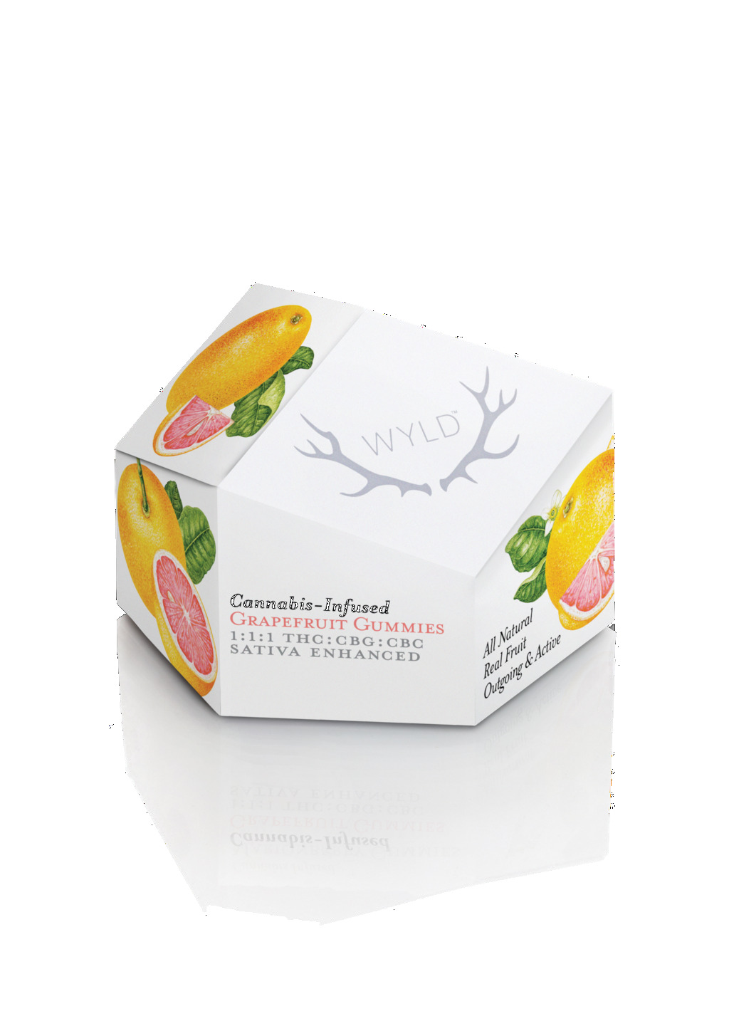 Grapefruit 1:1:1 THC:CBG:CBC Gummies Wyld