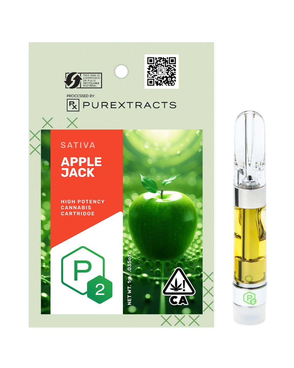 Buy P2 Cartridges Apple Jack 1 gram image №0