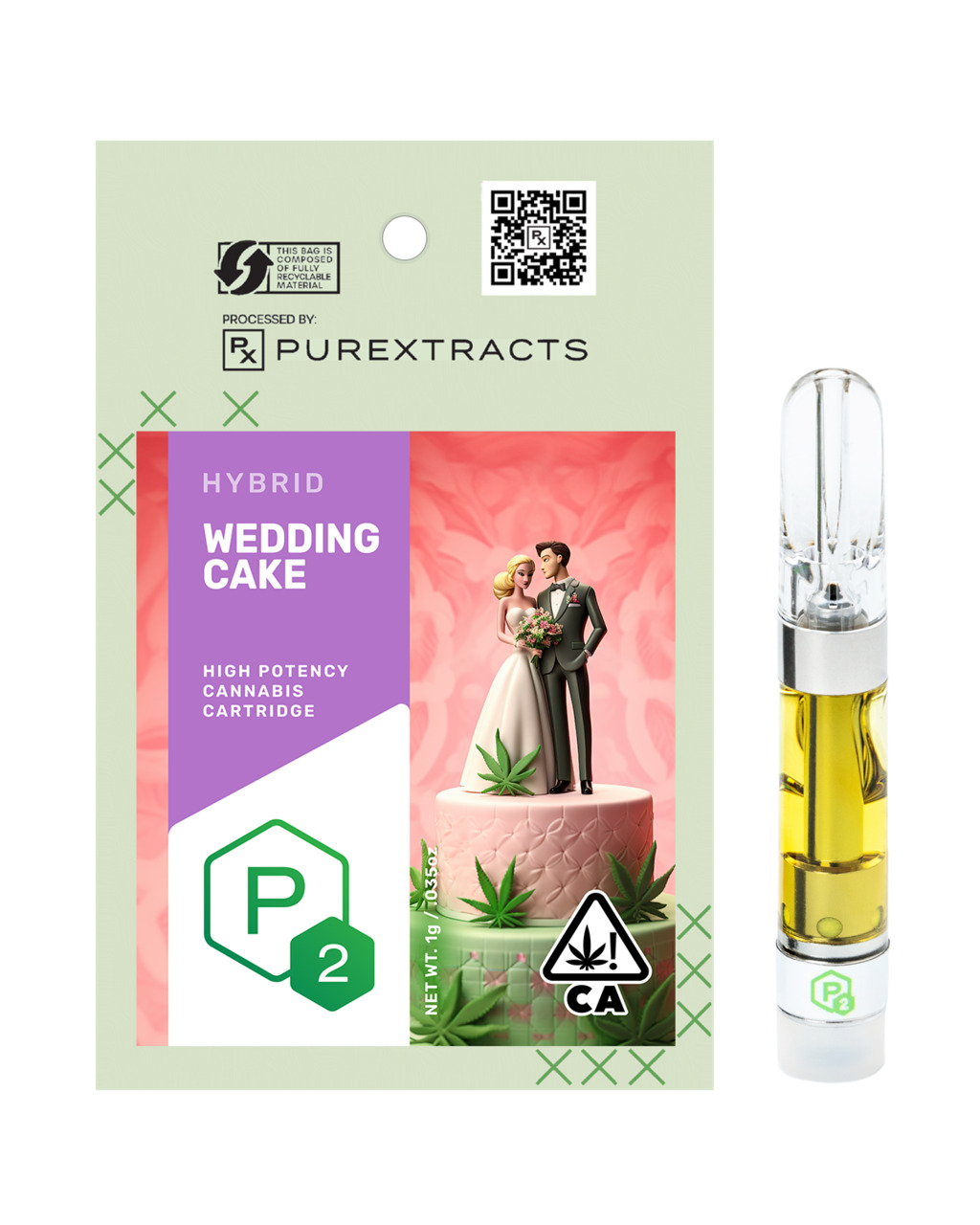 Buy P2 Cartridges Wedding Cake 1 gram image