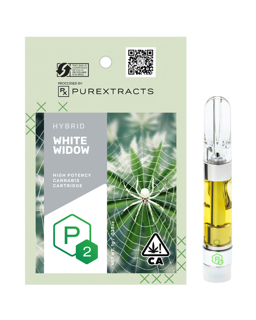 Buy P2 Cartridges White Widow 1 gram image №0