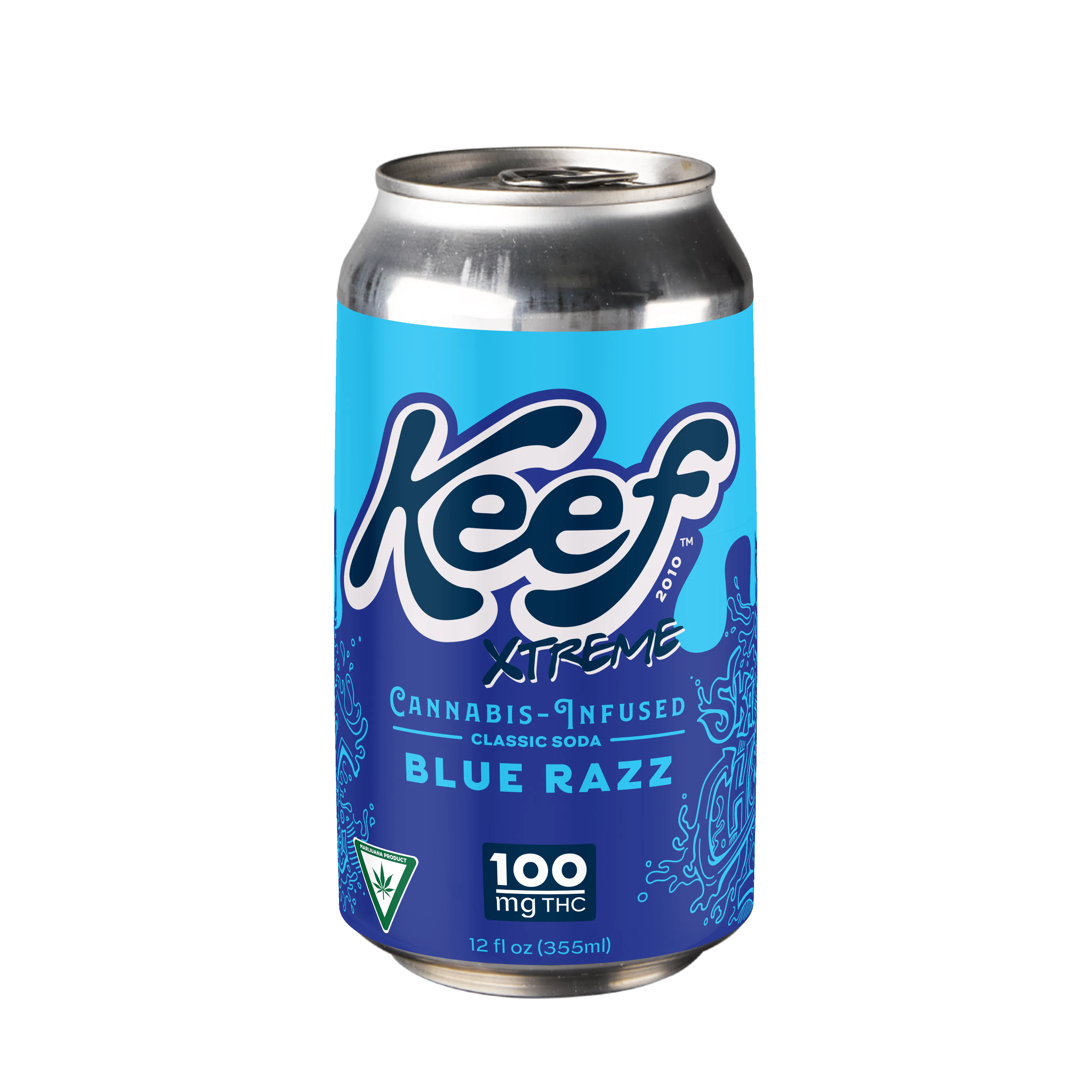 Buy Keef Edible Blue Razz Xtreme Classic Soda 100 MG image