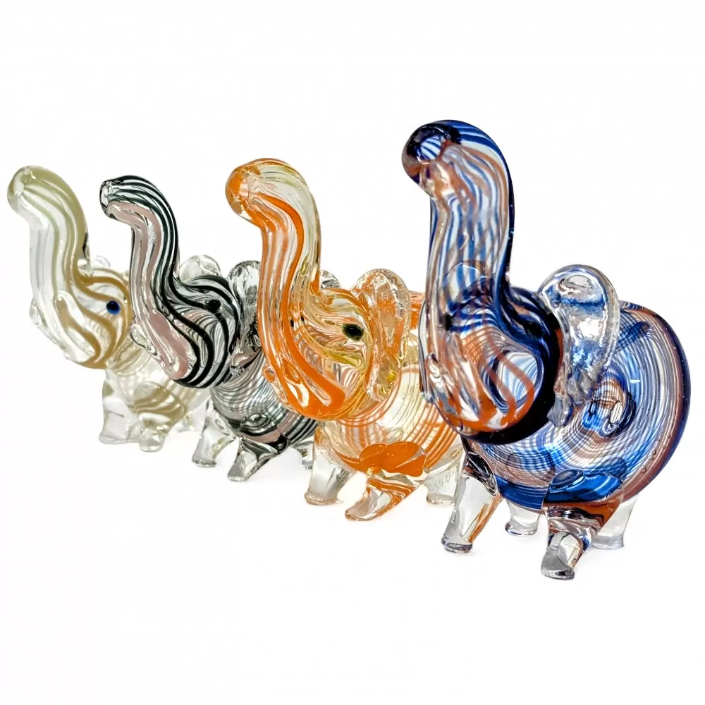 Mini Glass Pipes Standing Animals 