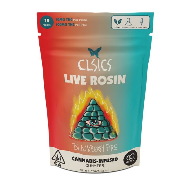 Blackberry Fire Live Rosin Gummies CLSICS