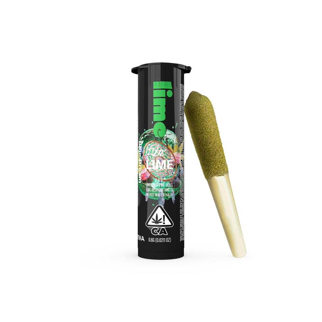 Buy Lime Pre-roll Lil Lime Blue Dream Live Resin W/ Ice Water Hash I 0.6 G image