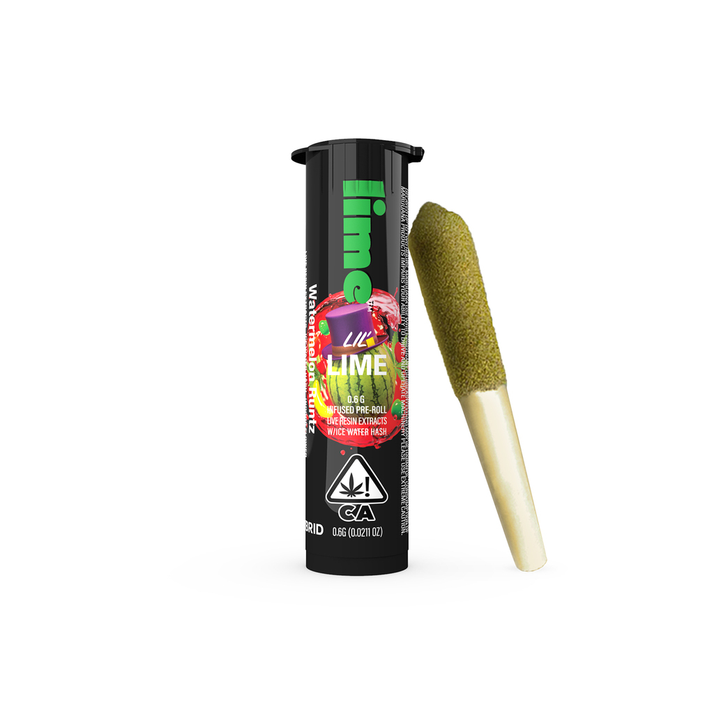 Buy Lime Pre-roll Lil Lime Watermelon Runtz Live Resin Infused W/ Ic 0.6 G image