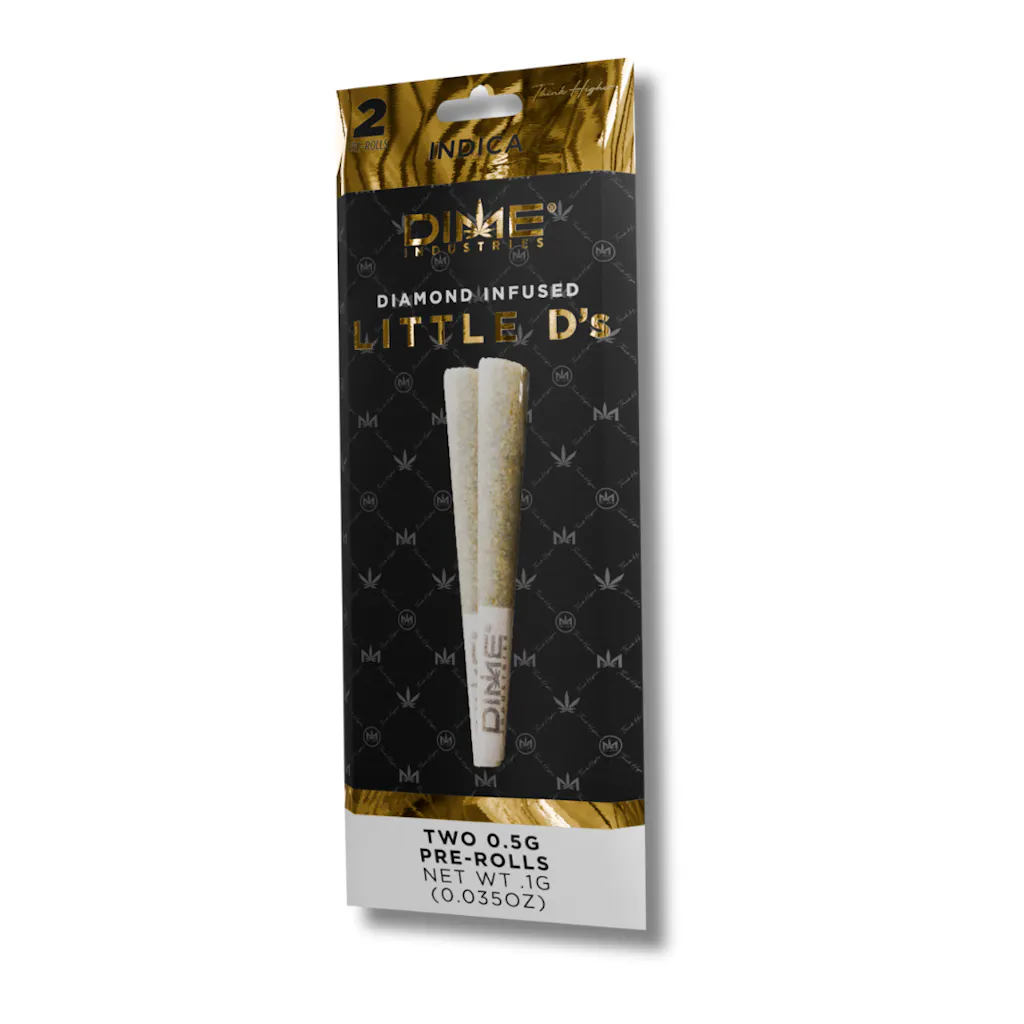 Buy Dime Pre-roll Green Apple Little D's Pre-Rolls 2-Pack  1 G image