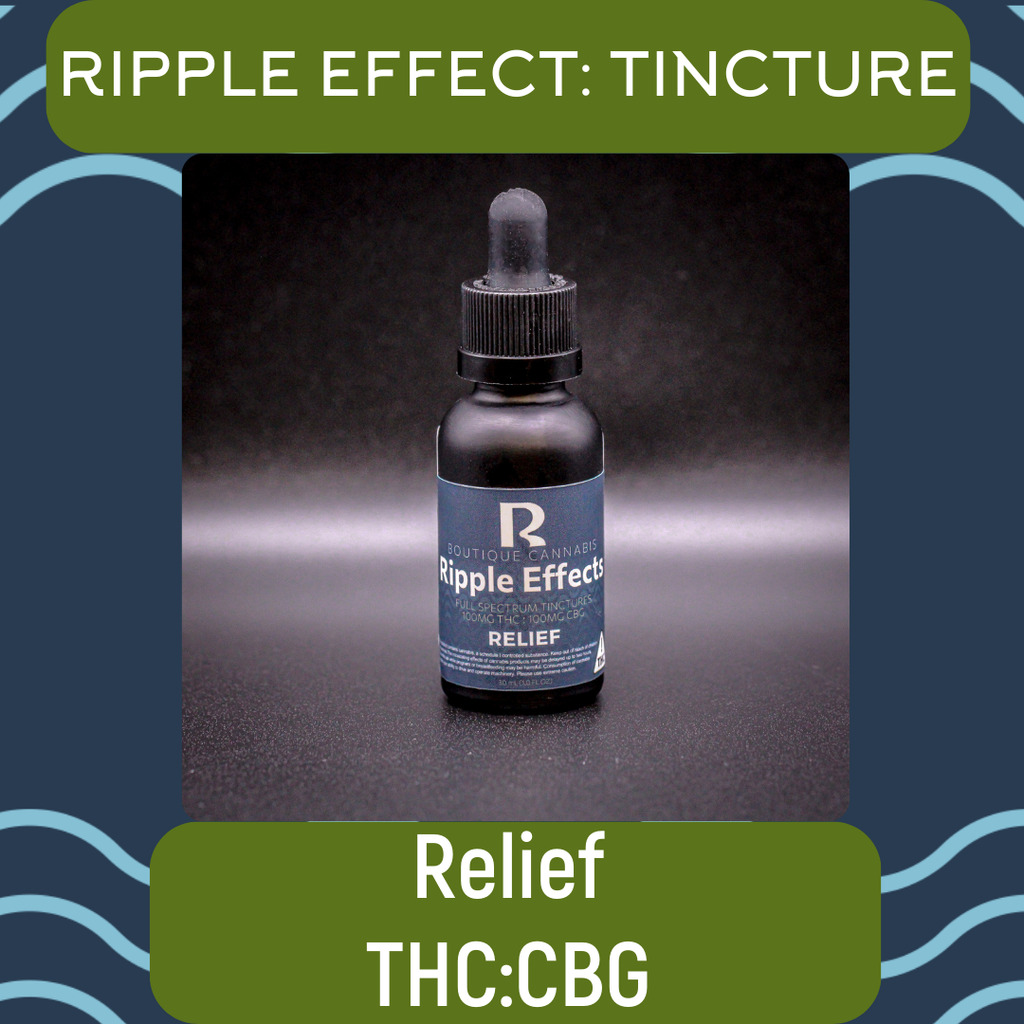 Tincture | Relief | 1:1 THC:CBG | Ripple Effect