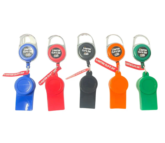 Buy WEEZ Accessories  Retractable Lighter Clip & Jar | Assorted Colors image