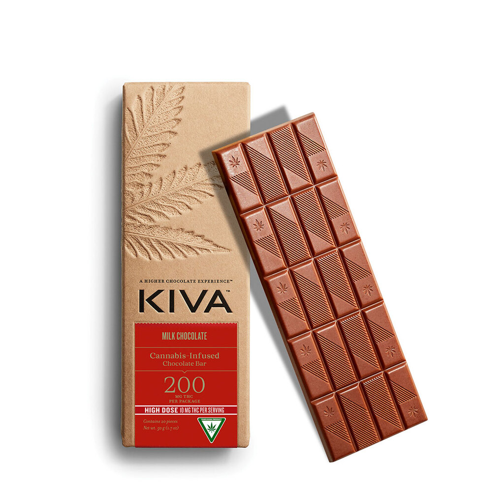 Buy Kiva Infused-Edibles Chocolate Bar Milk Chocolate 200MG THC image №0