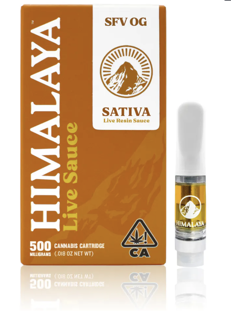 SFV OG Live Resin Sauce Vape Cartridge Himalaya