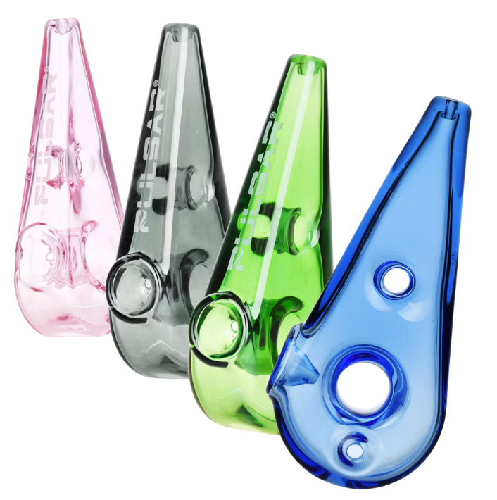 Buy Pulsar Accessories 4" Double Finger Hole Hand Pipe Assorted Colors image №0