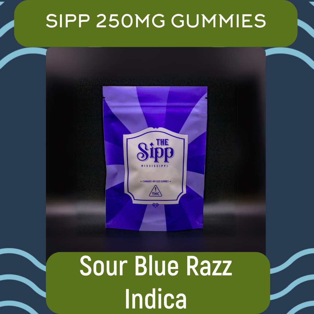 Gummies | Indica | Blue Razz  The Sipp