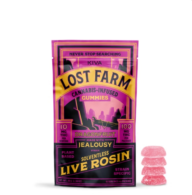 Buy Kiva - Lost Farms Edibles Dragon Fruit 10mg image