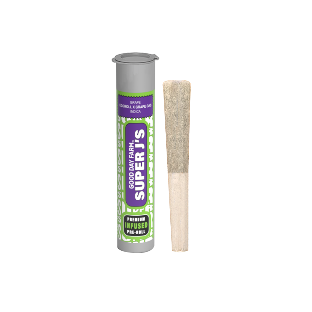 Buy Good Day Farm Infused Pre-Rolls Infused Pre-Roll | Grape 1g Pre-Roll image №0