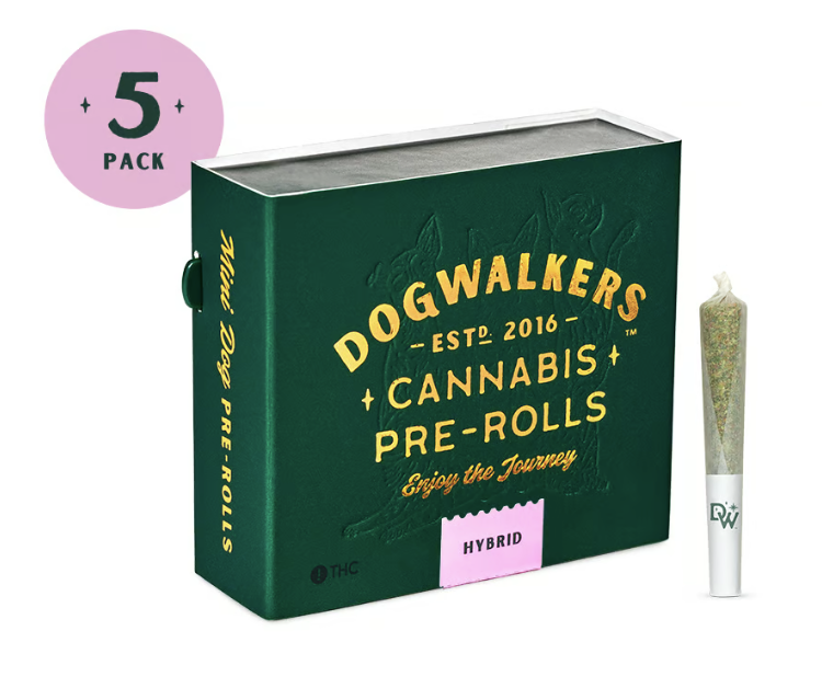 Buy Dogwalkers Pre-Rolls Sherbanger #22 5pk / 1.75g image