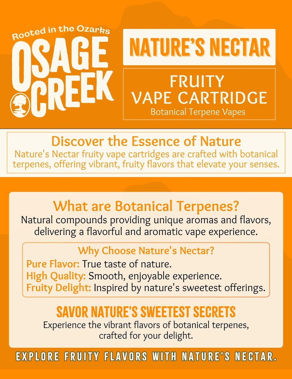 Nature's Nectar - Coconut Cream Cloud Burst Osage Creek