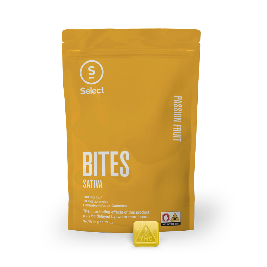 Buy Select Bites Edibles Passion Fruit 10 Pack | 100mg image