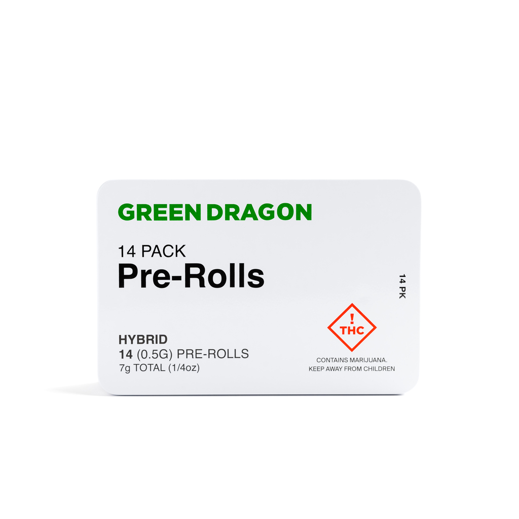 Buy Green Dragon Prerolls Breakfast N Bud Preroll 14-pack 7g image