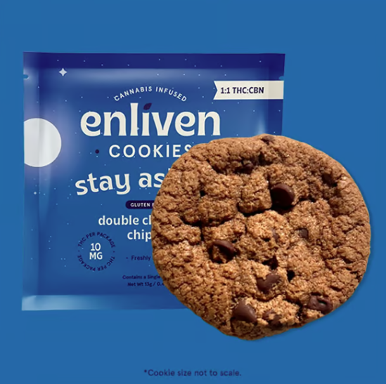 Buy Enliven Edibles Double Chocolate Chipzzz 1pk [10mg] image