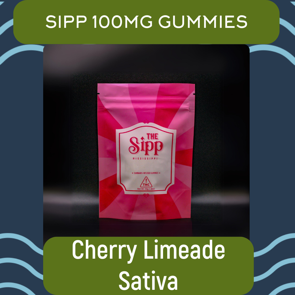 Buy The Sipp Edibles Sativa | Cherry Limeade Gummies  100mg [10 pcs] image №0