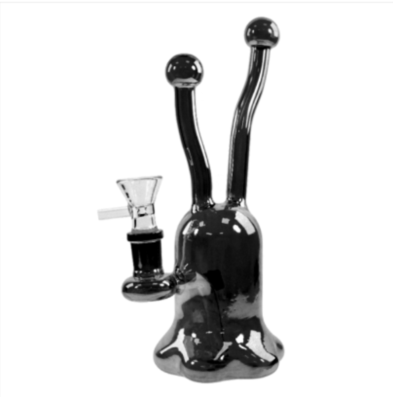 8 in Two tube Glass Water Pipe