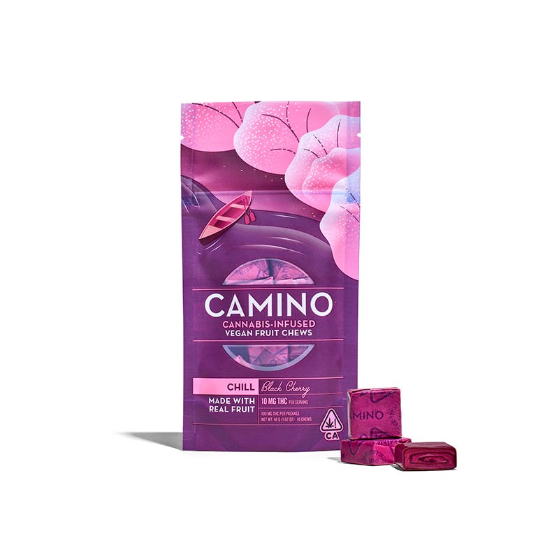 Buy Camino Edibles Black Cherry Chews 100 mg image