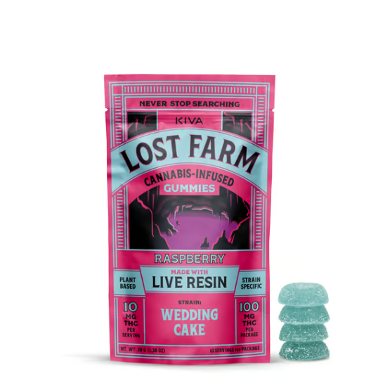 Buy Kiva - Lost Farms Edibles Raspberry 10pk (10mg) image №0