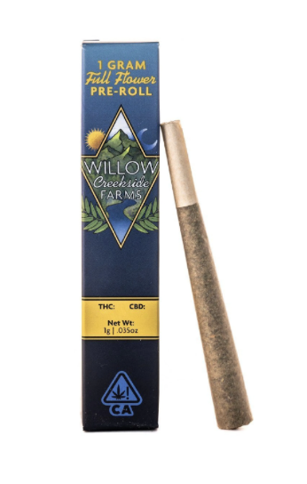 Buy Willow Creekside Farms Pre-roll Afghani Pre-Roll 1 G image №0