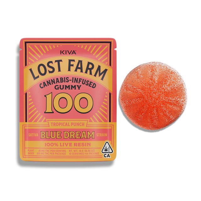 Tropical Punch Blue Dream Live Resin Gummies Lost Farm