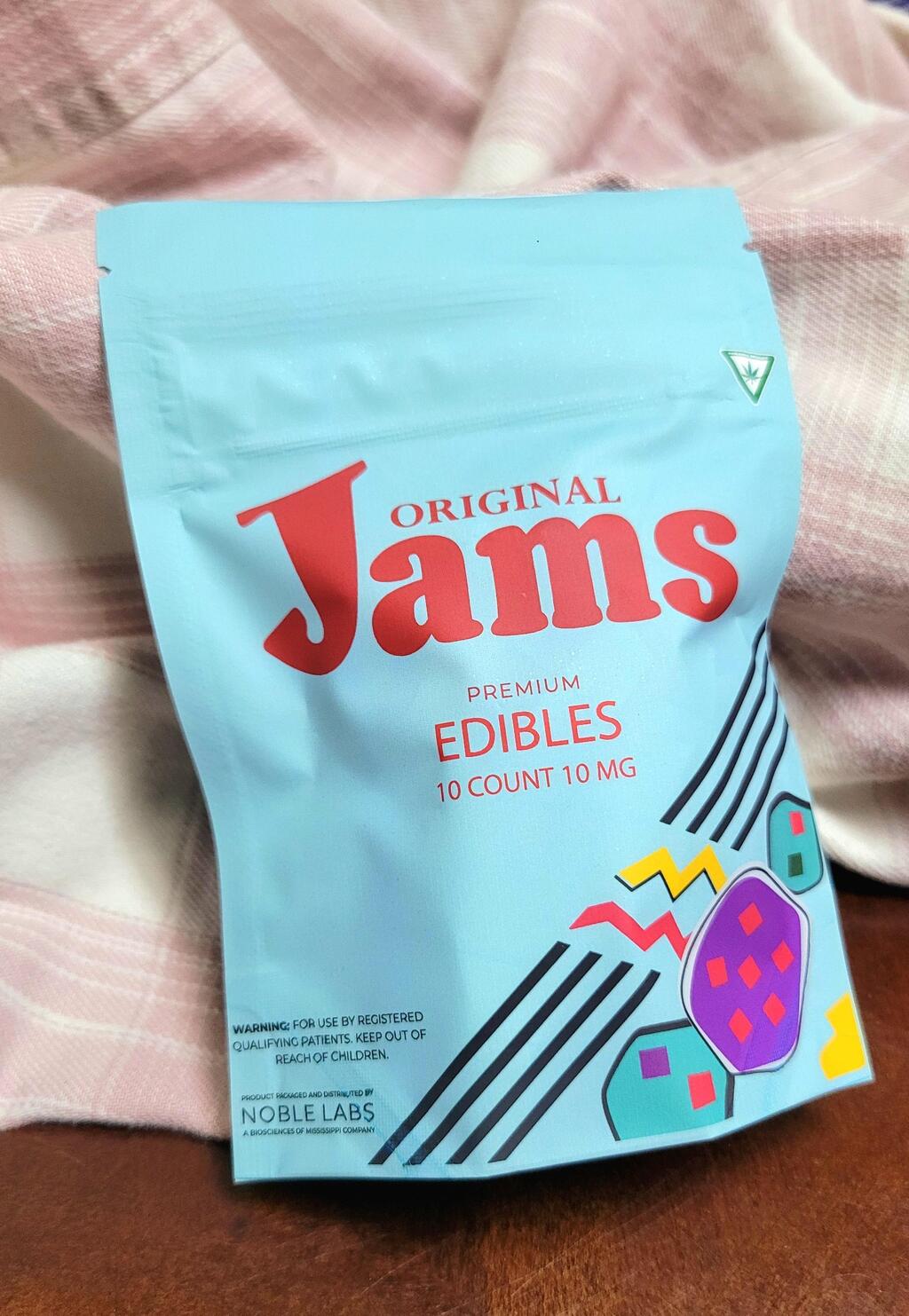 Buy JAMS Edibles Blueberry Gummies  100mg [10 pcs] image