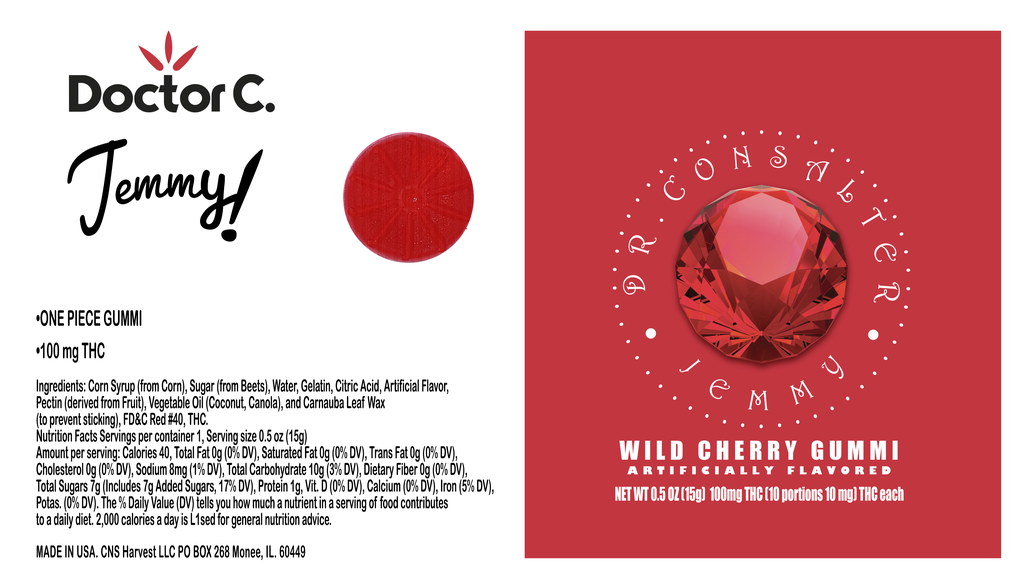 Buy Dr. Consalter Edibles Wild Cherry 1pk 100mg image №2