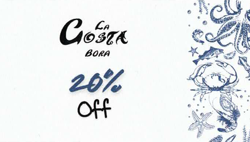 Cannabis Promo, Cannabis Sales, Cannabis Discounts, Cannabis on Sale, 20% Off Coupon for La Costa Bora at $200+ pre tax