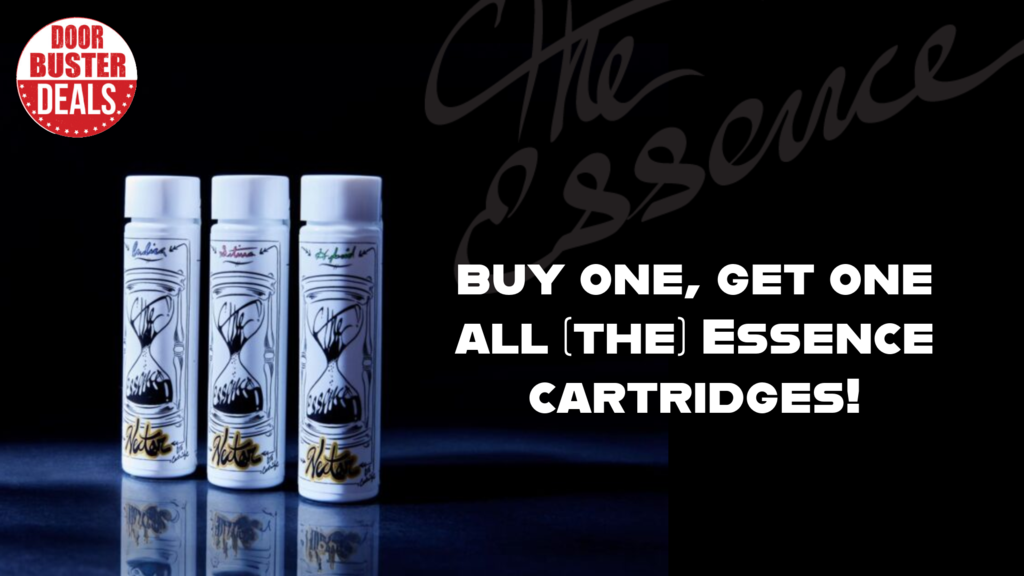 Cannabis Promo, Cannabis Sales, Cannabis Discounts, Cannabis on Sale, DOORBUSTER:   BOGO all (the) Essence Vapes