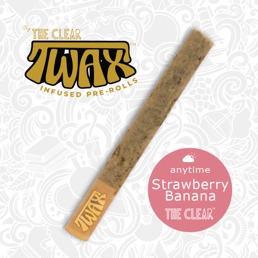 TWAX Strawberry/Banana Infused Preroll The Clear