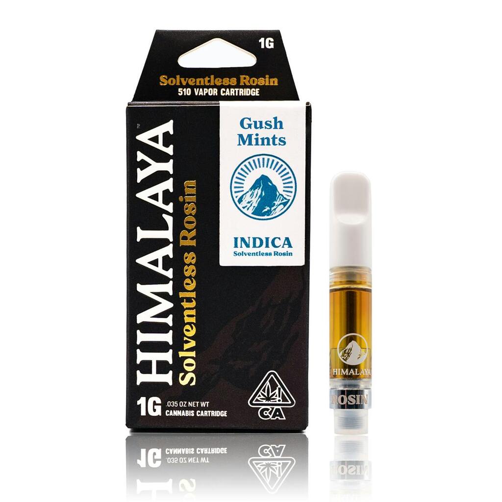 Buy Himalaya Vape Cartridge Gush Mints Solventless Rosin Vape Cartridge 1 G image