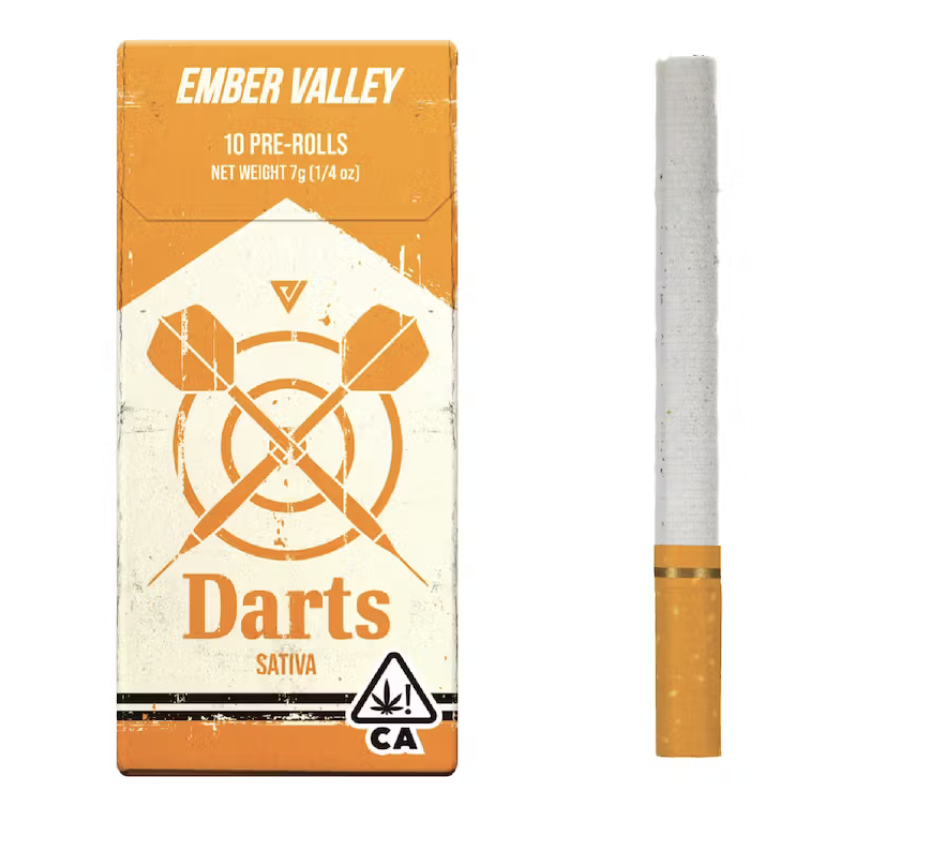 Lemon Bomb 10 Pack Darts Pre-Rolls Ember Valley