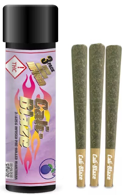 Blueberry Infused Pre-roll 3 pack (H) Cali Blaze