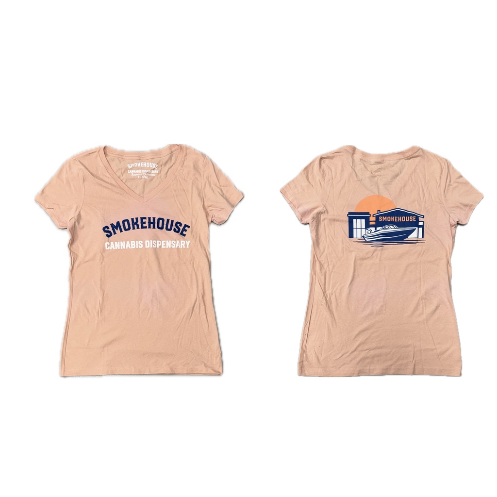 Women's Sherbet Smokehouse V-Neck Tee SmokeHouse