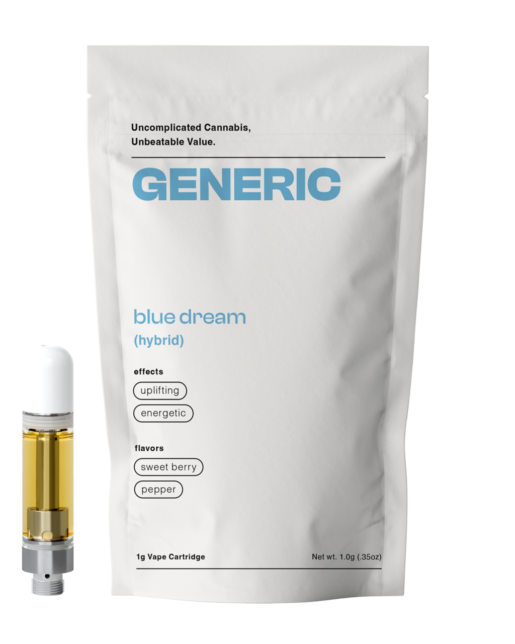 Buy Generic Cartridges Blue Dream 1g Cart image