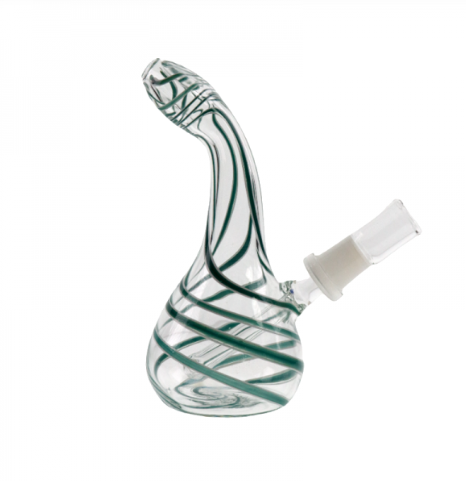 6" Dry Double Bowl Glass Water Pipe AK Wholesale