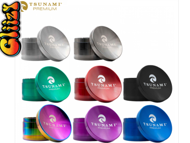 75mm 4pc Caved Top Grinder Tsunami