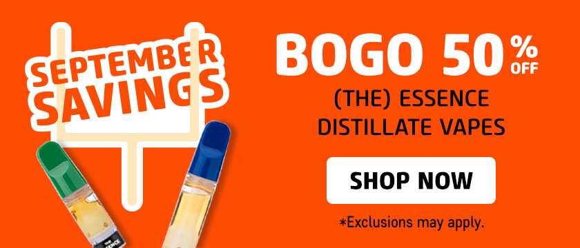 Cannabis Promo, Cannabis Sales, Cannabis Discounts, Cannabis on Sale, BOGO 50% OFF: (the) Essence Distilate Vapes