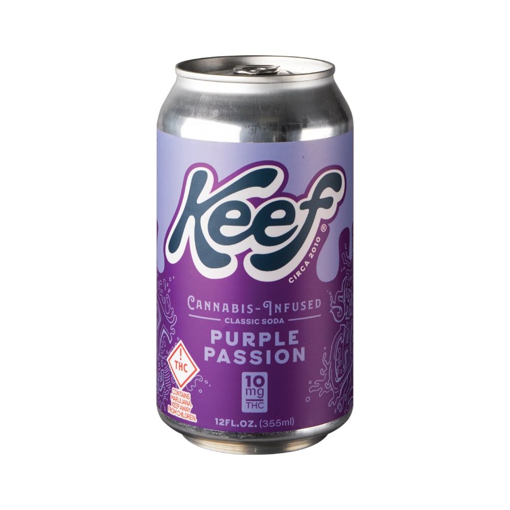 Keef Purple Passion Soda Beverage Edible, 10mg, 1pk