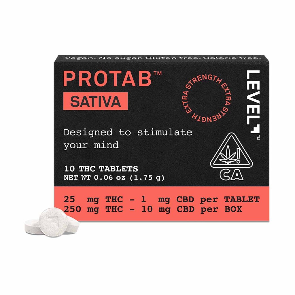 Buy Level Edibles ProTab Sativa 100mg/10pk image