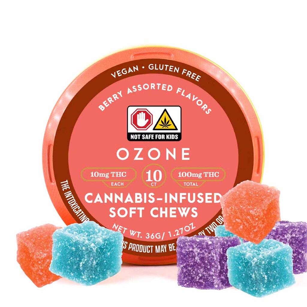 Buy Ozone Edibles Berry Assortment 100mg/10pk image