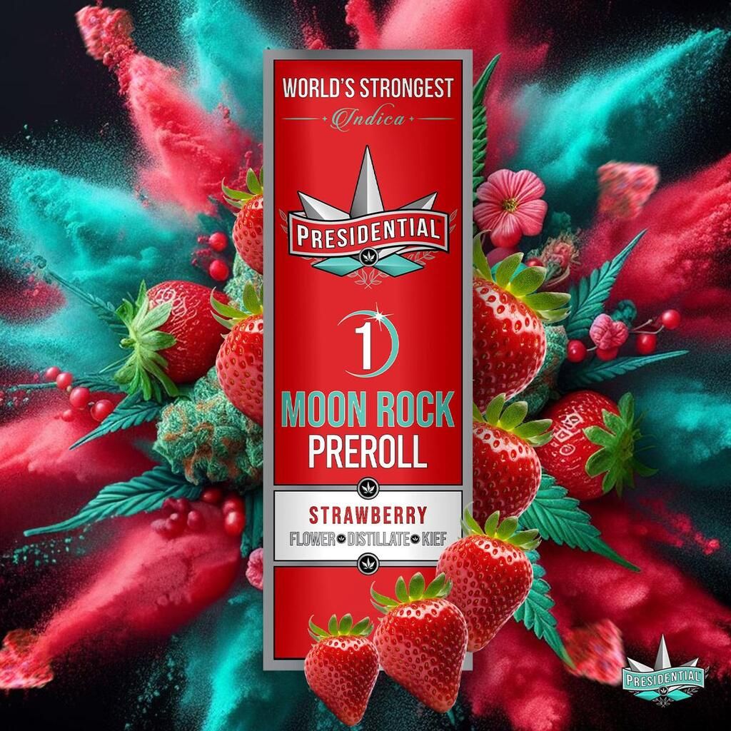 Presidential Strawberry Infused Pre-Roll Single, 1g, 1pk