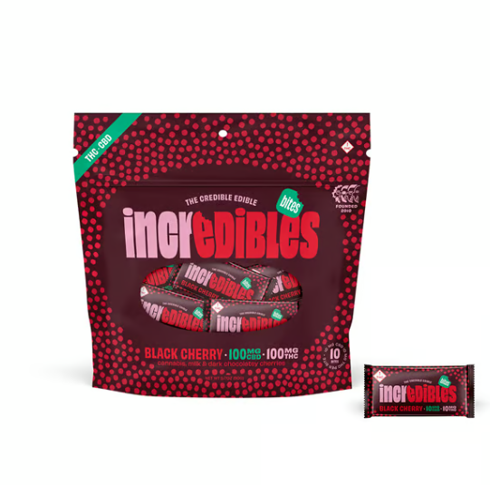 Buy incredibles Edibles Black Cherry Bites 100mg image